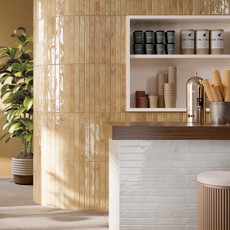 Fliese Colors Beige Brick 4,8 x 45 cm