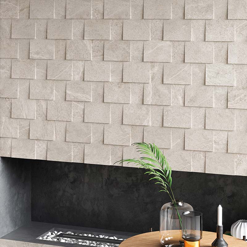 Cercom Soap Stone Mosaico Soap 3D White Mosaikfliesen