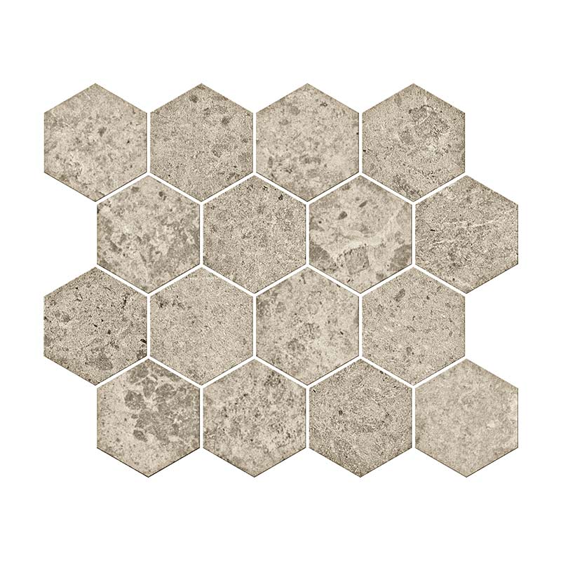 Serenissima Concreta Ecru Esagona Mosaikfliesen