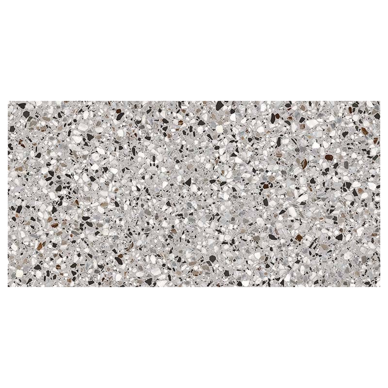 Terrazzo Beton Fliese Kado Smoke Flakes 60 x 120 cm