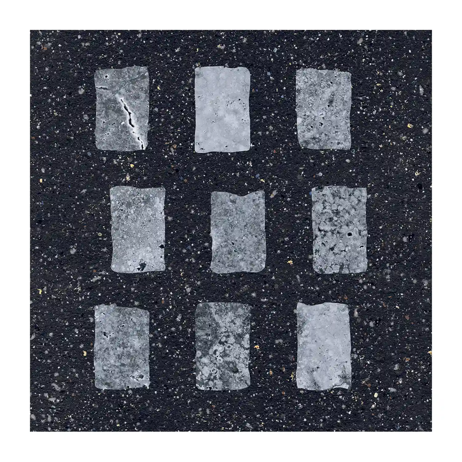 Fliese CIR Forever Color Gemstone Black Mix 20 x 20 cm