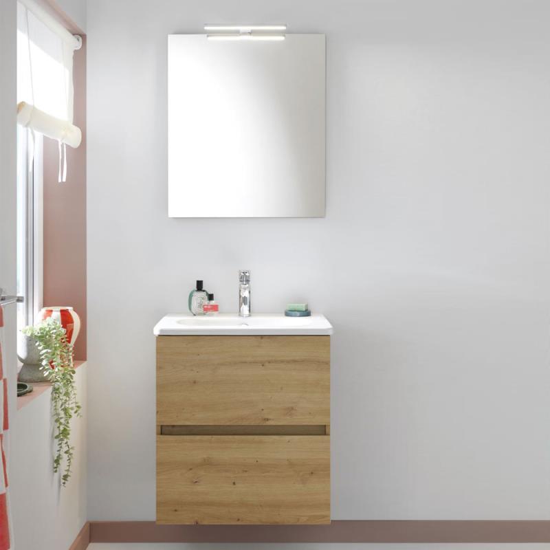 Burgbad Rocio Badmöbel Set 60 cm mit Spiegel