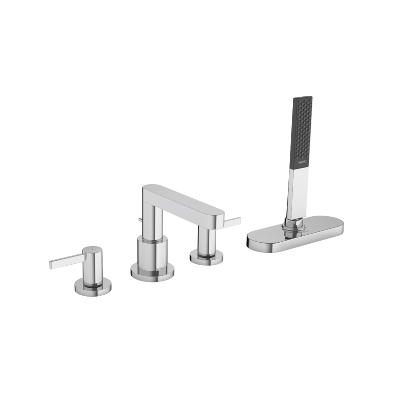 Hansgrohe Finoris 4-Loch Wannenrand Armatur, DN 15