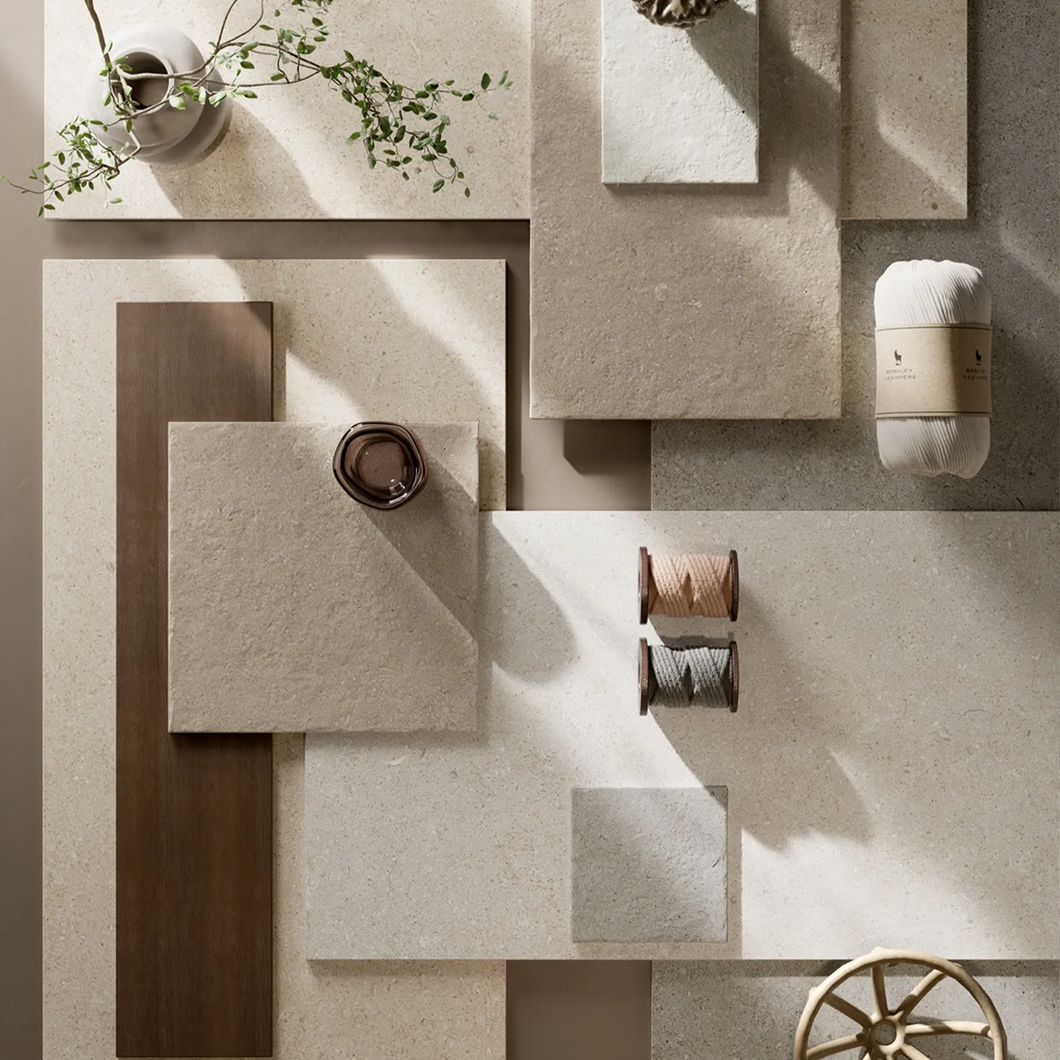 Steinoptik Fliese Sedimenti Grey Selected 60 x 60 cm