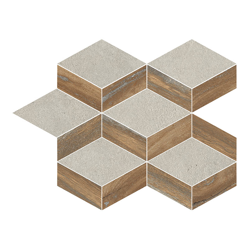 Rondine Infusion Oak Triangle Mosaikfliesen Holzoptik