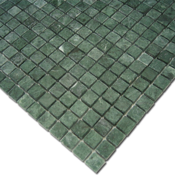 Antikmarmor Verde Mosaik 15 x 15 mm