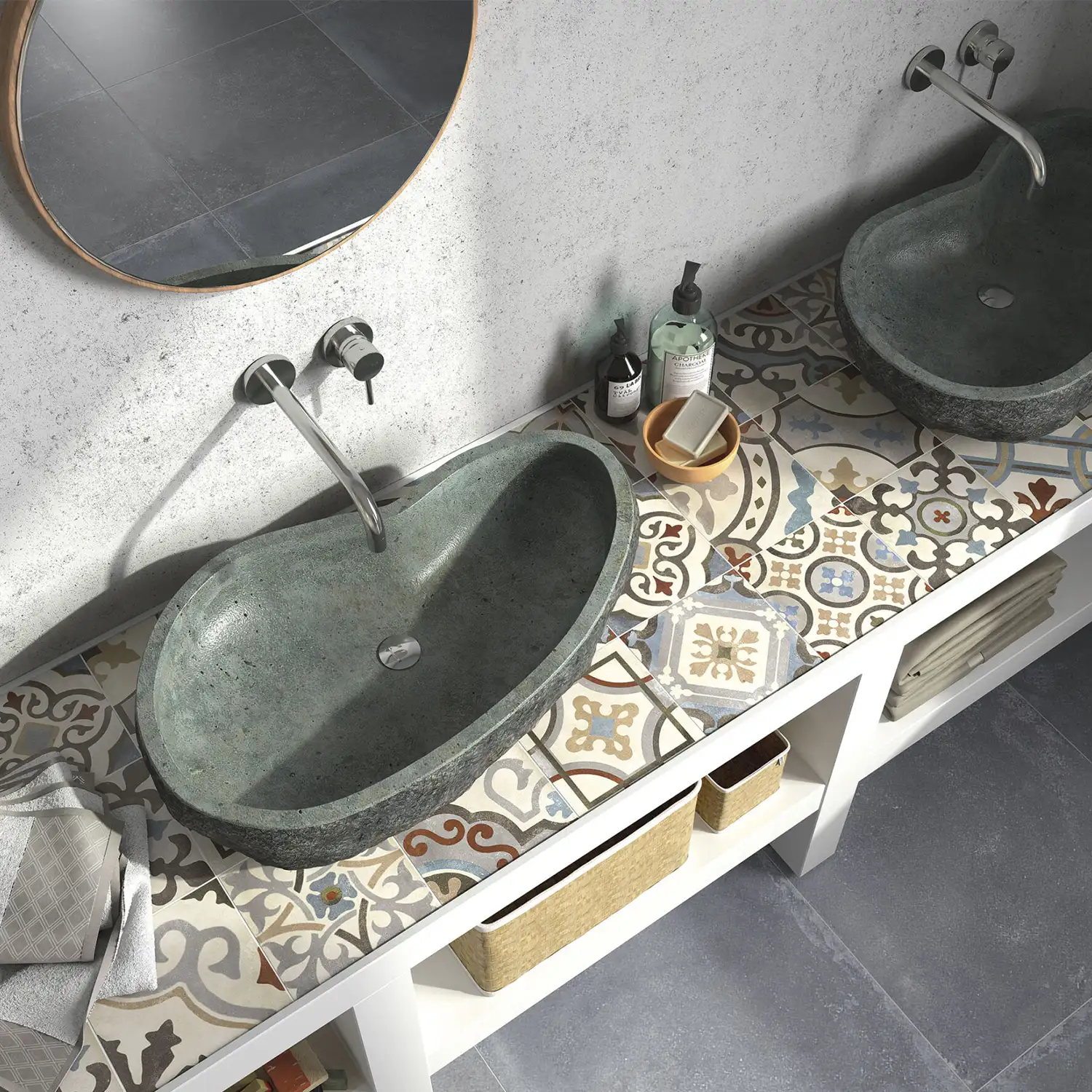 Jugendstil Fliese Design Evo Palazzo Ducale Mix 20 x 20 cm