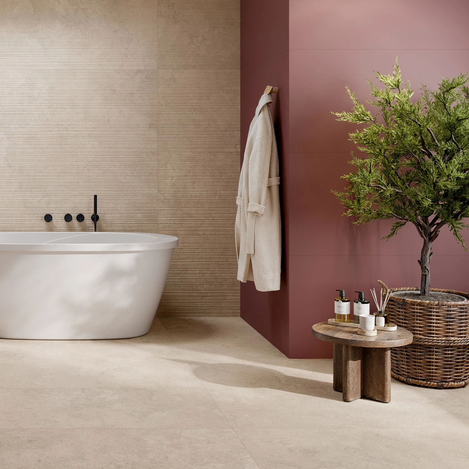 Steinoptik Fliese Portland Rock Beige 60 x 120 cm