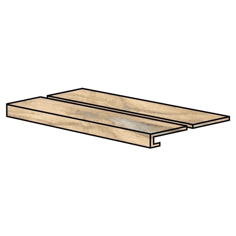 Rondine Infinity Birch 33 x 120 x 4 cm Stufenplatte Holzoptik