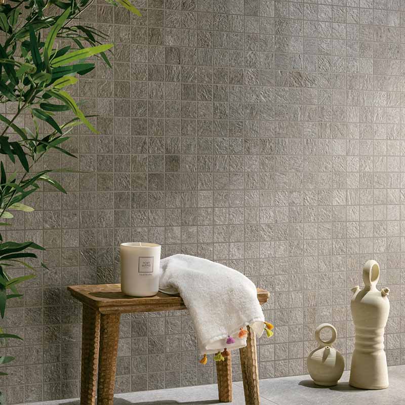 Cercom Absolute Stone Grey 5 x 5 cm Mosaikfliesen