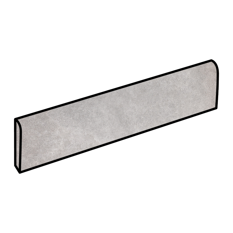 Sintesi Concept Stone Silver Sockel 7,5 x 60 cm Feinsteinzeug