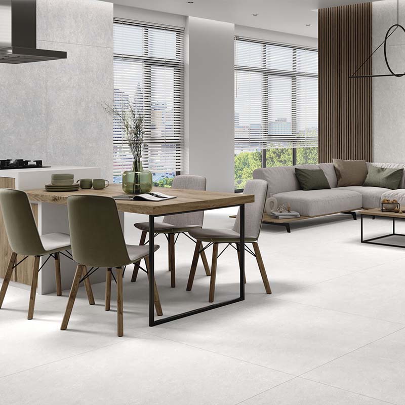 Betonoptik Bodenfliese Acron Pearl 60 x 120 cm