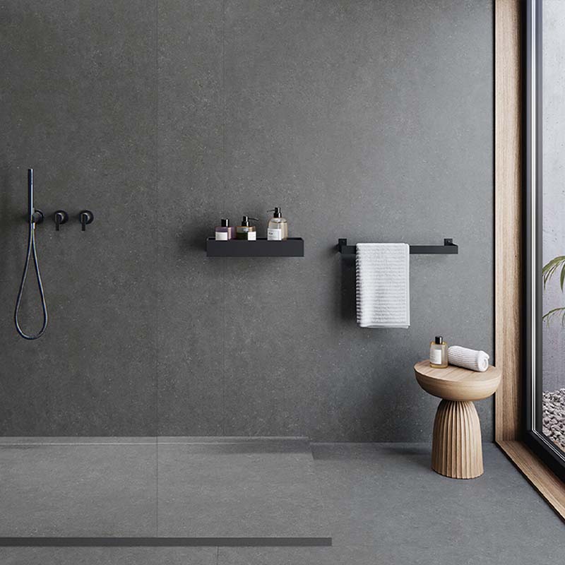 Betonoptik Bodenfliese Acron Anthracite 120 x 120 cm