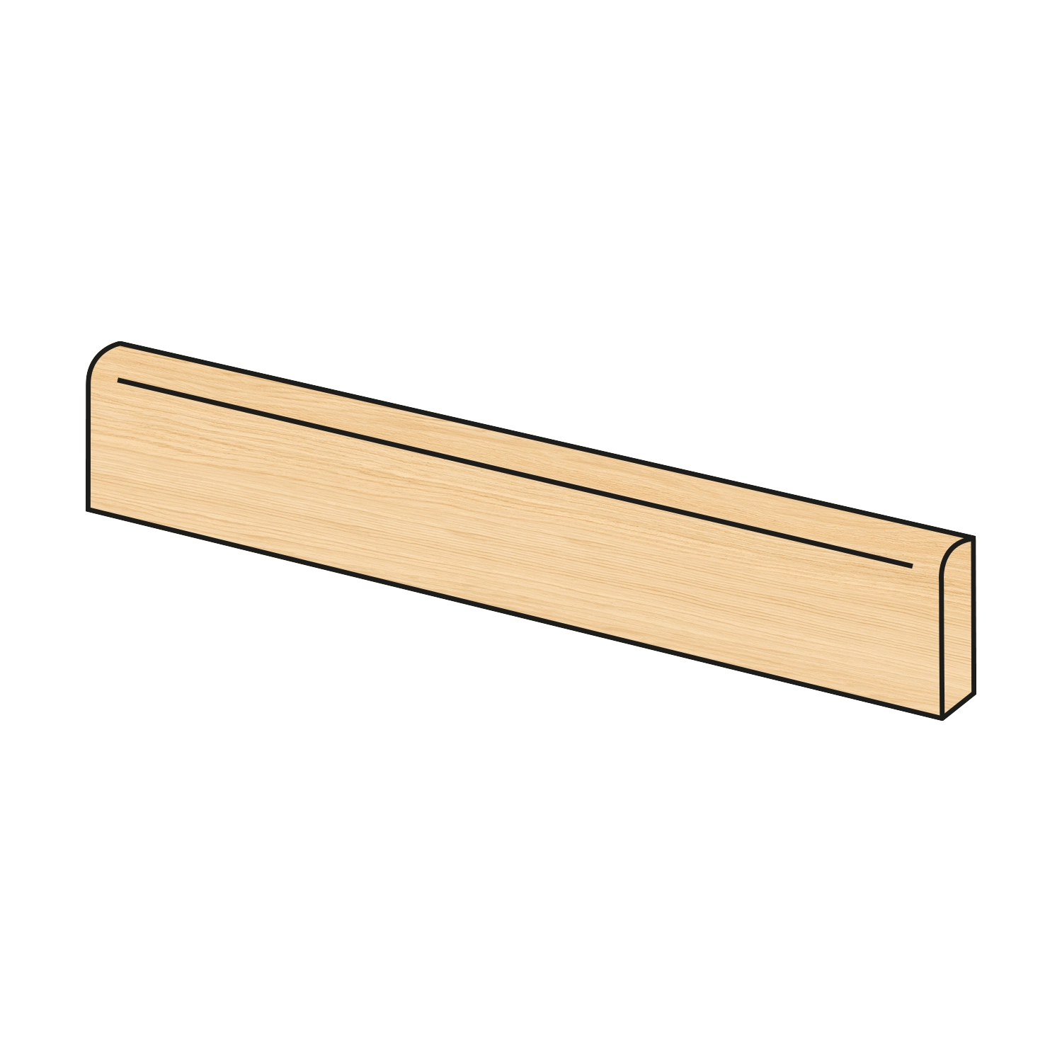 Holzoptik Sockel Oku Modern Light 8 x 45 cm