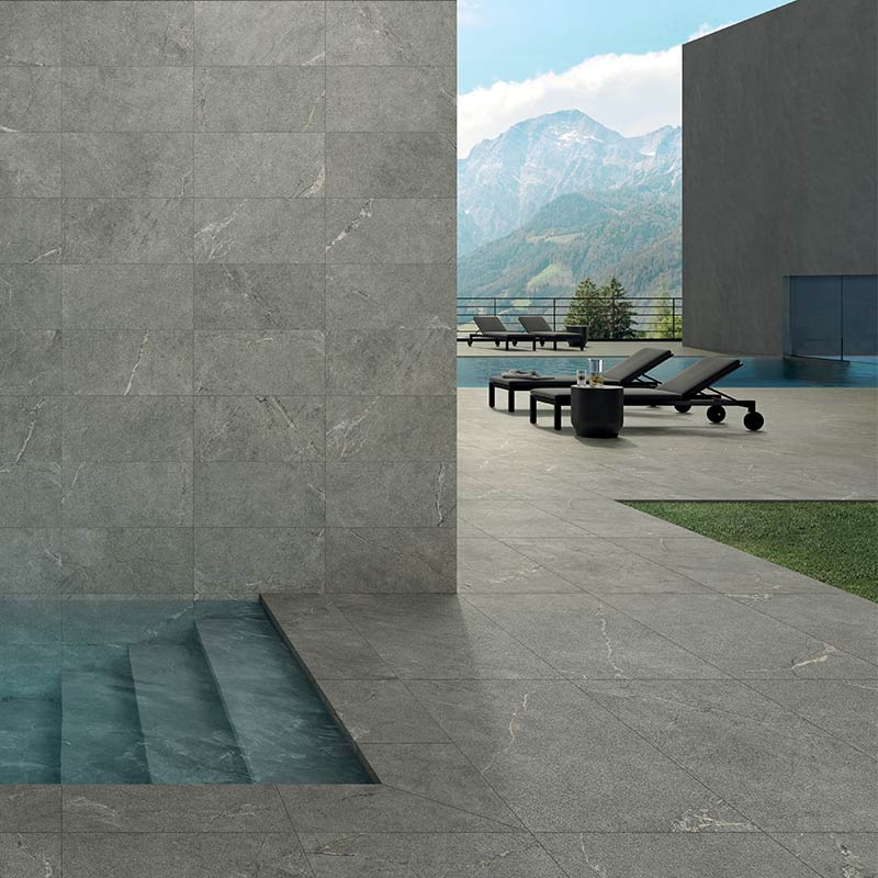 Lea Ceramiche Anthology 04 Gray Terrassenplatte 60 x 120 cm Rough