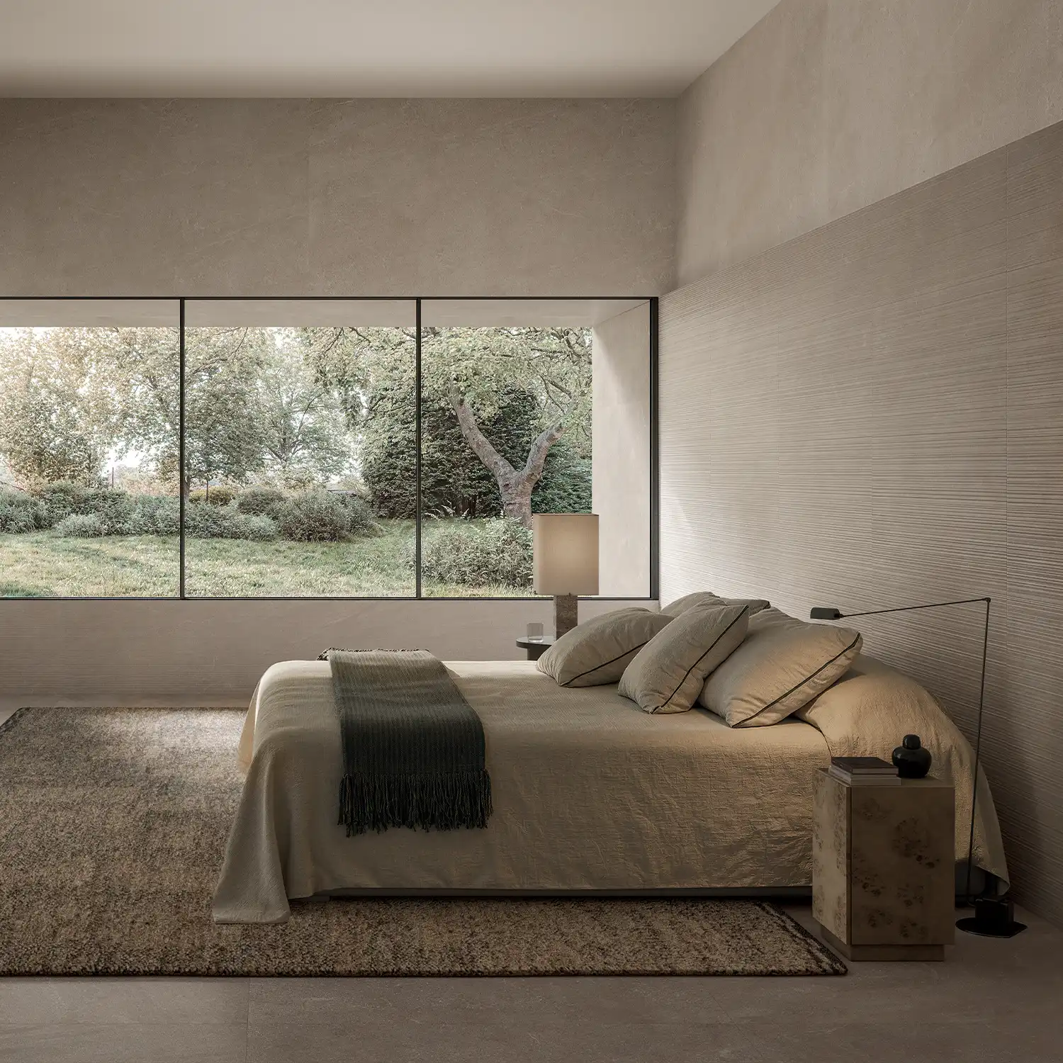 Steinoptik Dekor Natural Beige Stripe 60 x 120 cm
