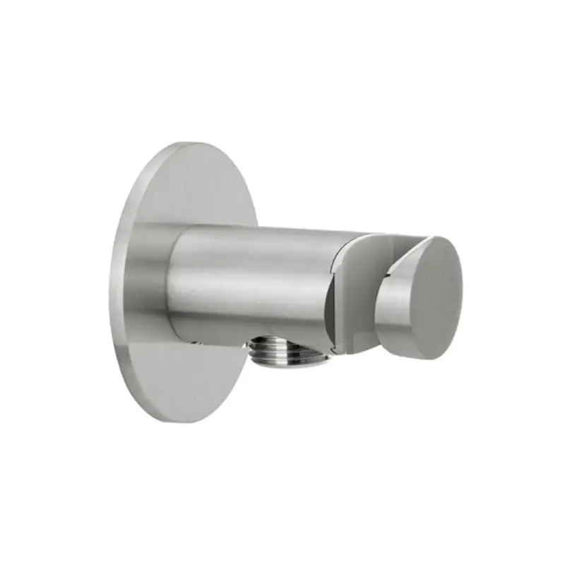 Herzbach Living Spa iX Brauseanschlussbogen mit Halter rund