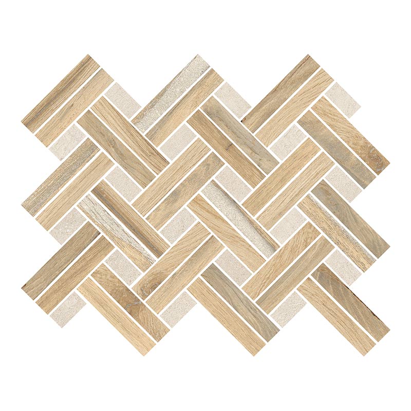 Rondine Infusion Birch Braid Mosaikfliesen Holzoptik