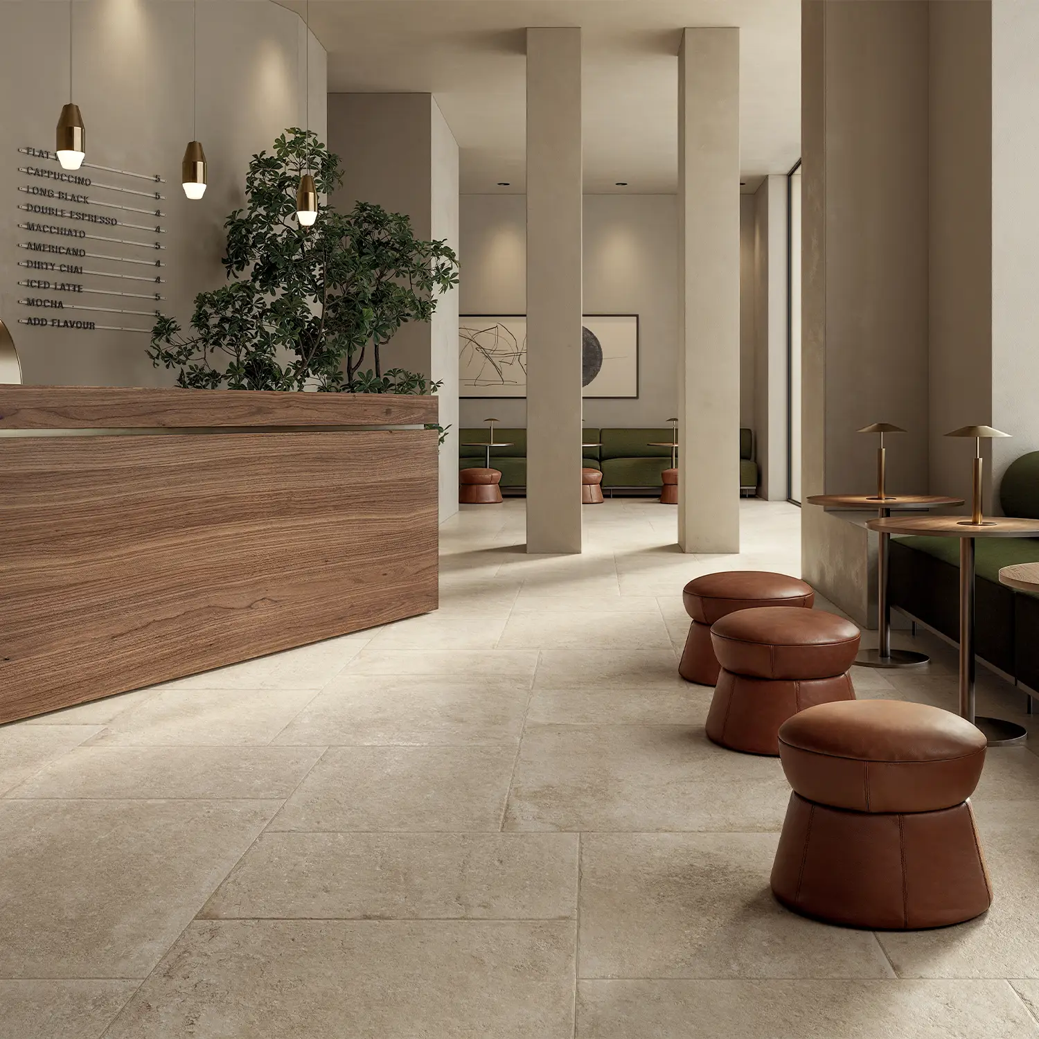 Rustikale Steinoptik Bodenfliese i-stone Cream 40 x 80 cm