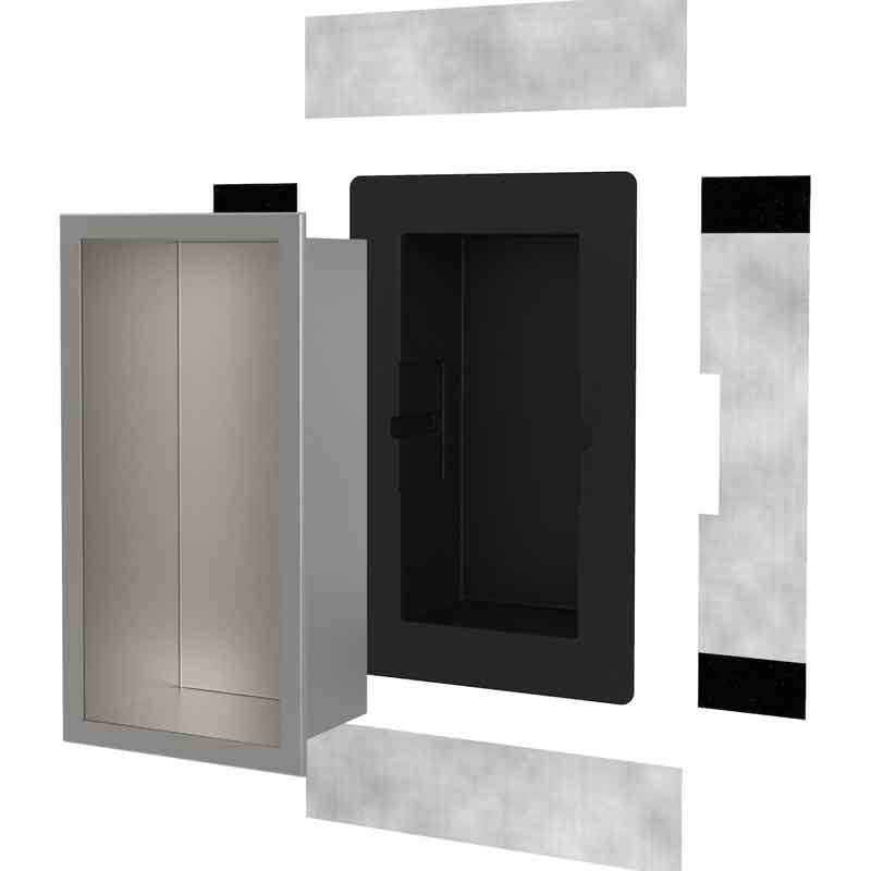 ESS Container Box 10 Wandnische 15 x 30 x 10 cm | Rahmen poliert ...